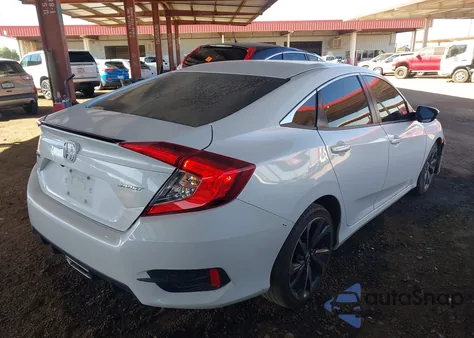 2020 Honda Civic Sport z USA, uszkodzony, nr VIN 2HGFC2F86LH578843